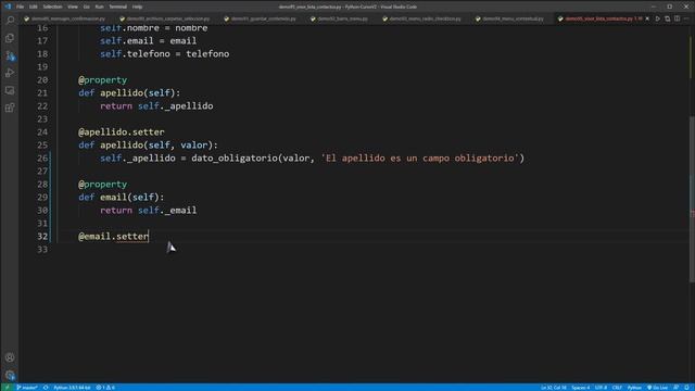 Python Curso V2: 819 3/10 Creación Visor de Contactos Utilizando un Enfoque Compositivo para la GUI смотреть онлайн