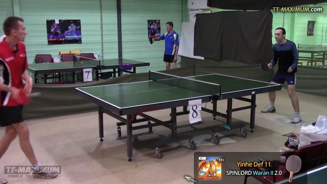 test SPINLORD Waran II FH topspin and smash on 3 different blades, short pips attack technique смотреть онлайн