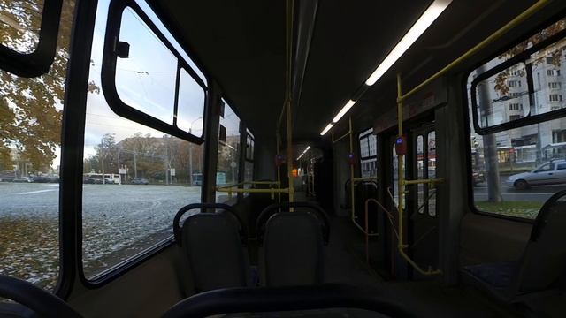 Трамвай "3059 по 38 и его необычный салон" в СПб 13-*: ЛВС-86М2 3059 по №38 (25.10.23) смотреть онлайн