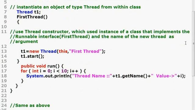 Java Programming -- Part 45 -- Runnable Interface for Creating Thread смотреть онлайн