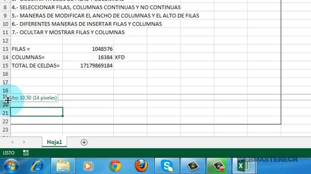 TUTORIAL EXCEL 2013 - FILAS Y COLUMNAS - VIDEO 3 смотреть онлайн