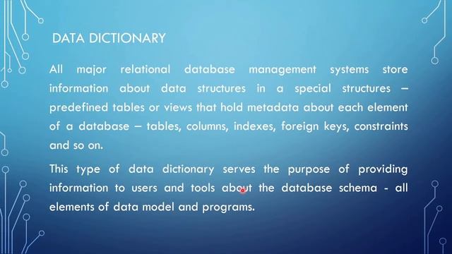 Data Dictionary in DBMS #Lecture7 смотреть онлайн