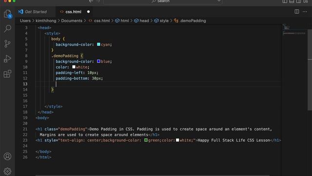 Basic CSS Lesson 9: CSS Padding, Left, right, bottom, top padding. Padding vs Margin смотреть онлайн