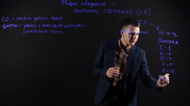 Информатика 8 класс: Общие сведения о системах счисления смотреть онлайн