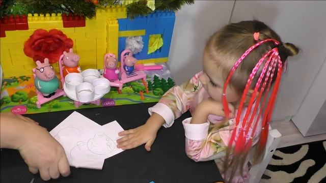 Как нарисовать Пеппу? Как сделать игрушки из бумаги быстро и просто?