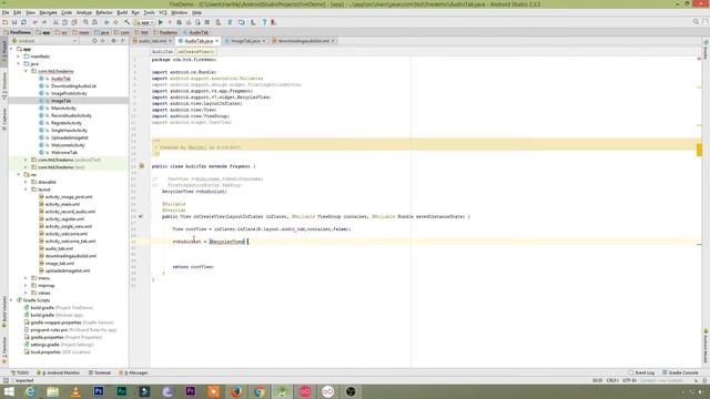 Android Studio online Firebasedemo app Hindi Tutorial 32# Retrieve Audio From Firebase смотреть онлайн