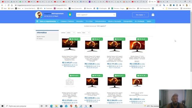 Bom e Mais Barato Monitor Gamer AOC Agon 31.5 Curvo VA 165Hz 1ms FHD FreeSync VGA HDMI DP смотреть онлайн