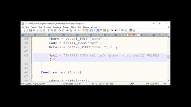 Online School - | PHP and MySQLi CRUD | Insert Data in Database | Part-03 | Bangla Tutorial | смотреть онлайн
