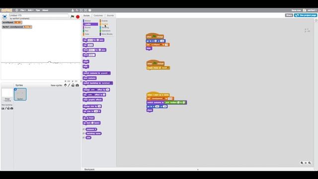 Scratch Tutorial: Dino Chrome Game! - Part 1 - Adding the ground - (easy & fast) смотреть онлайн