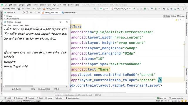 Edit_Text(Android Studio) #Edittext #android смотреть онлайн