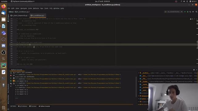 Python Tutorials #B - Conditions смотреть онлайн