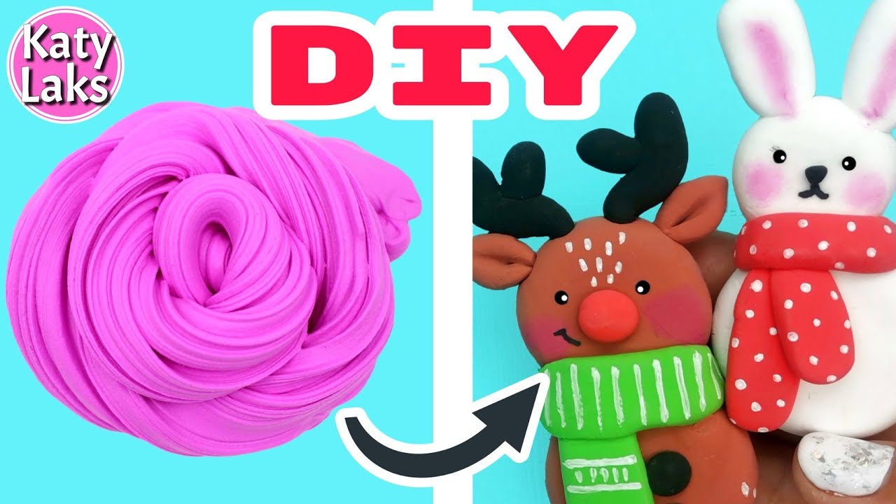 Новогодние Фигурки из Лёгкого Пластилина/поделки из ВОЗДУШНОГО ПЛАСТИЛИНА смотреть онлайн