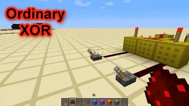 Minecraft redstone comparator XOR gate - Compact, Easy смотреть онлайн