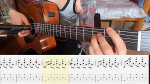 Gravity Falls - theme song on guitar. How to play (Fingerstyle, tabs)