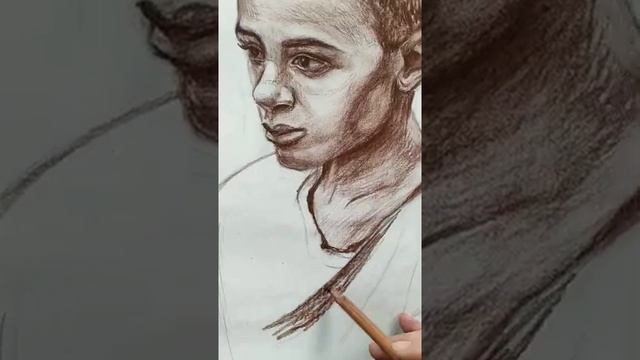 Рисую портрет мальчика #shorts смотреть онлайн