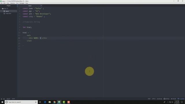 Modern JavaScript Bangla (Template String / Template Literals ) Part : 7 смотреть онлайн
