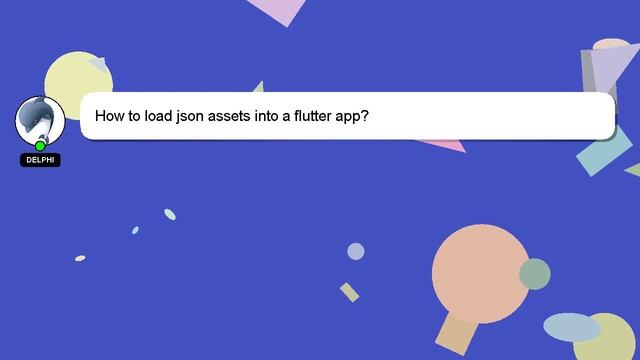 How to load json assets into a flutter app? смотреть онлайн