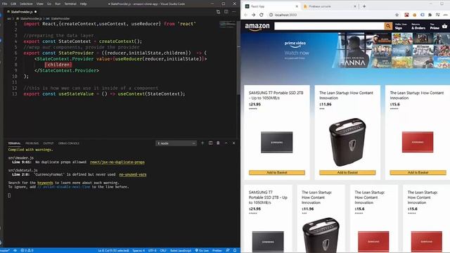 Building Amazon Clone using ReactJS смотреть онлайн