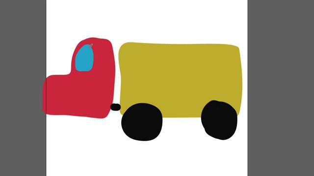 Рисование грузовика детям часть 17 смотреть онлайн