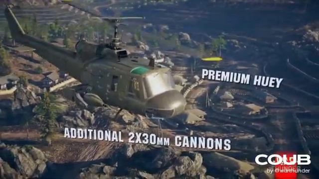 War Thunder - UH-1C XM-30 смотреть онлайн