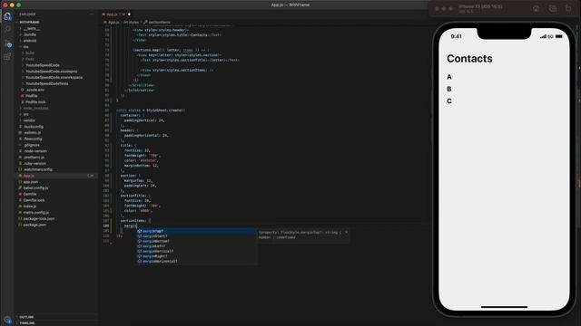 #17 Building a Contact List in React Native смотреть онлайн