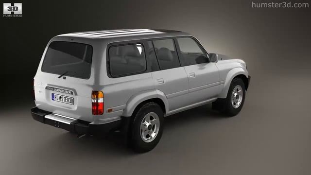 Toyota Land Cruiser (J80) 1995 by 3D model store Humster3D.com смотреть онлайн