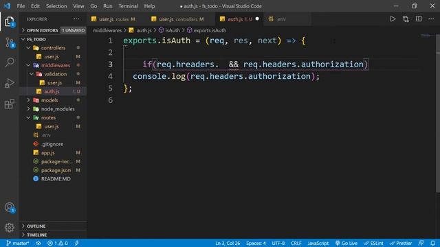 Private Route With JsonWebToken - Node Authentication API Part-9 смотреть онлайн