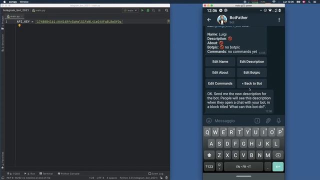 How to create a Telegram Bot for FREE in Python - Bot Father смотреть онлайн