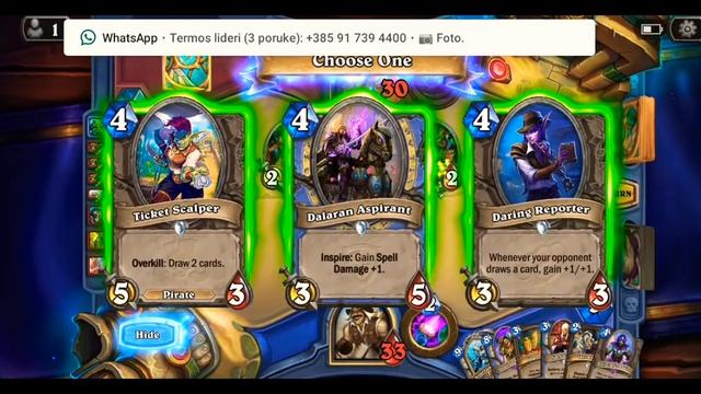 CroNiX94 - New Big win 3# gameplay (HEARTHSTONE) смотреть онлайн