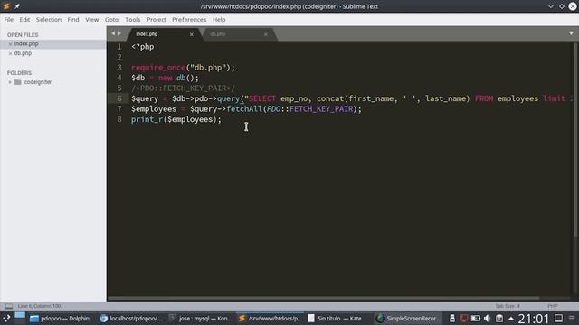 15 - Indexado de Resultados con ID [PHP 7 - PDO - MariaDB/MySQL] смотреть онлайн