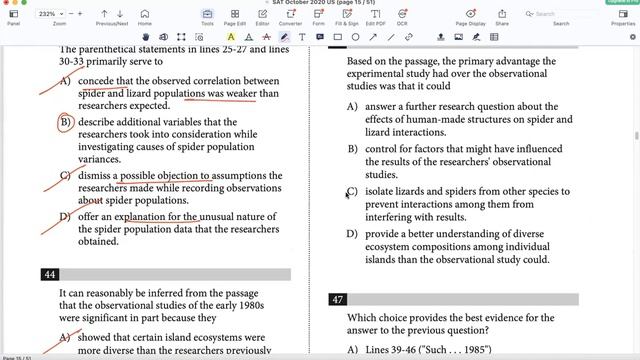 Oct 2020 US SAT Reading Passage 5 (SOLVED) смотреть онлайн