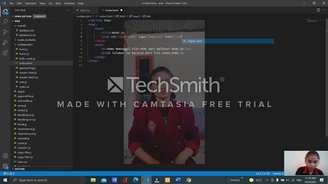 #27.Menggunakan File CSS dalam Aplikasi Node.js смотреть онлайн