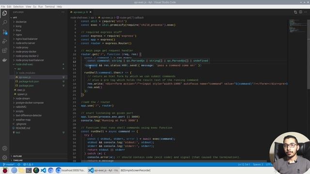 execute shell commands with nodejs through web ui | part 2 смотреть онлайн