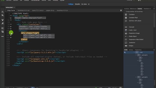 Pie de página (footer): HTML - Bootstrap смотреть онлайн
