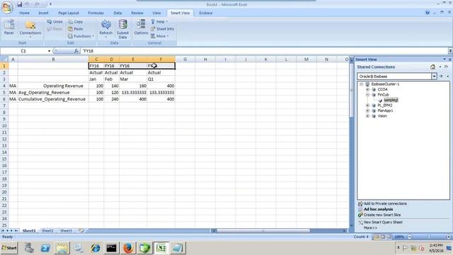 Essbase Calculating Rolling Operating Revenue смотреть онлайн