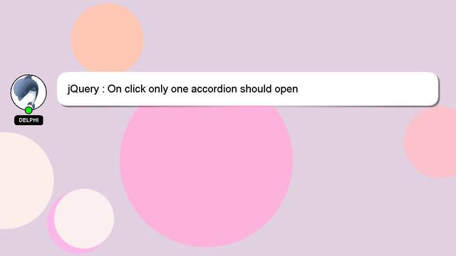 jQuery : On click only one accordion should open смотреть онлайн