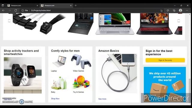 Amazon Clone using HTML, CSS & JavaScript || Part-10 E - Commerce Site || Web Development смотреть онлайн