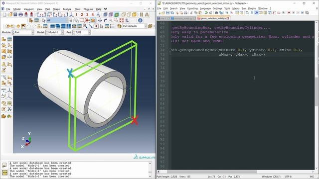 5 ways to select geometry in Abaqus using Python scripts смотреть онлайн