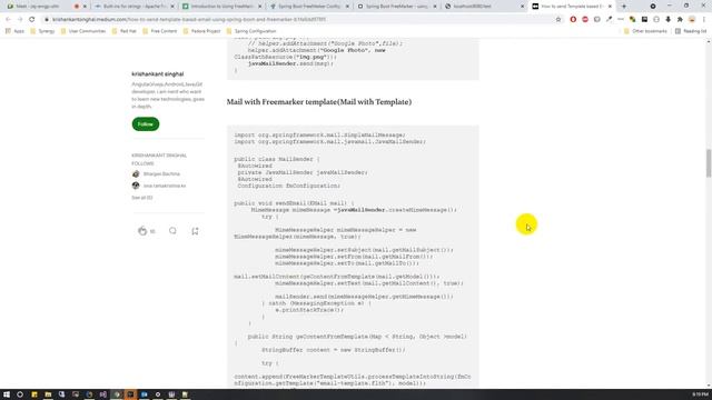 Freemarker Template with spring boot смотреть онлайн