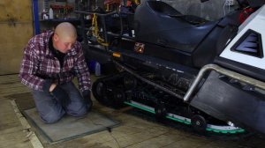 Замена Гусянки на Снегоходе. Stels Viking 600. Ремонт снегохода.