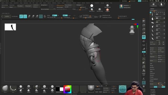 Creating a Sci-fi Mecha Arm in ZBrush смотреть онлайн