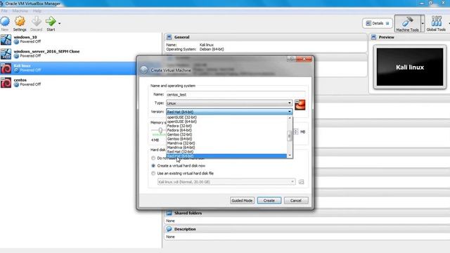 Creating virtual machine in oracle VM virtual box for Centos (Linux) | Hindi смотреть онлайн