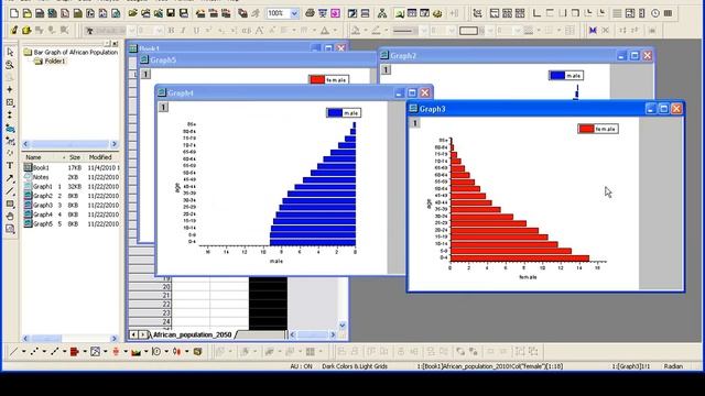 Graphing: Origin: Creating a Multiple Layer Bar Plot смотреть онлайн