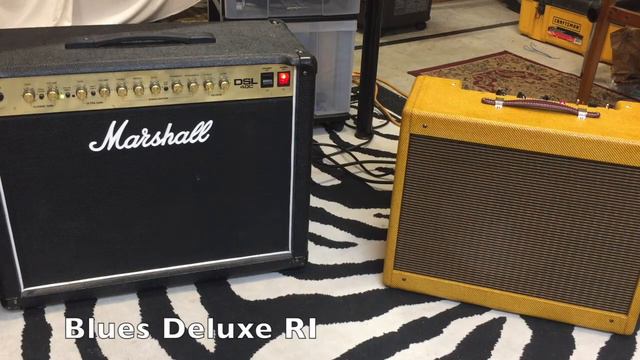 5E3 Tweed, Fender Deluxe RI, Marshall DSL40 Amp Comparison смотреть онлайн