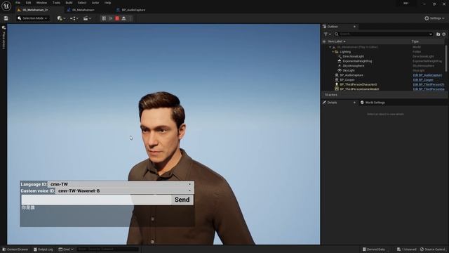 Unreal Engine OpenAI Whisper ChatGPT Gpt-3.5-turbo With Metahuman SDK