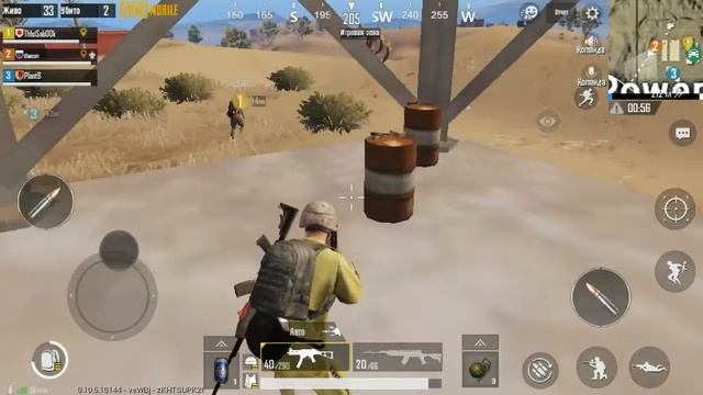 Pubg mobile. Топ катка от 3 профессионалов. Жёсткие парень валит всех !!! смотреть онлайн