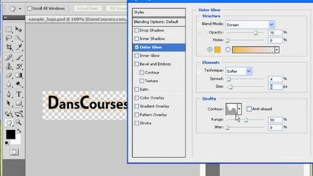A Web Page Logo with Adobe Photoshop CS4 -Part 2 смотреть онлайн