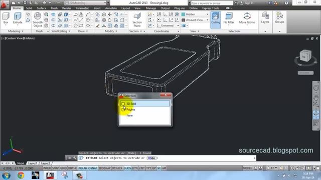 Complete 3D modelling of USB plug in AutoCAD смотреть онлайн