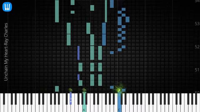 🎹 Unchain My Heart, Ray Charles, Synthesia Piano Tutorial смотреть онлайн