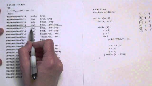 Comparing C to machine language смотреть онлайн